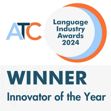 ATC Language Industry Awards 2024 — Innovator of the Year Winner